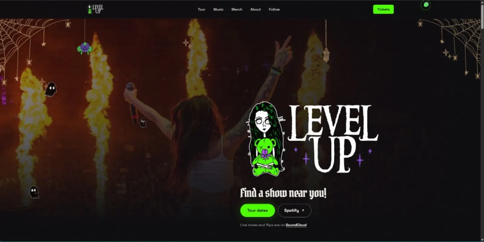 LEVEL UP website project hero image
