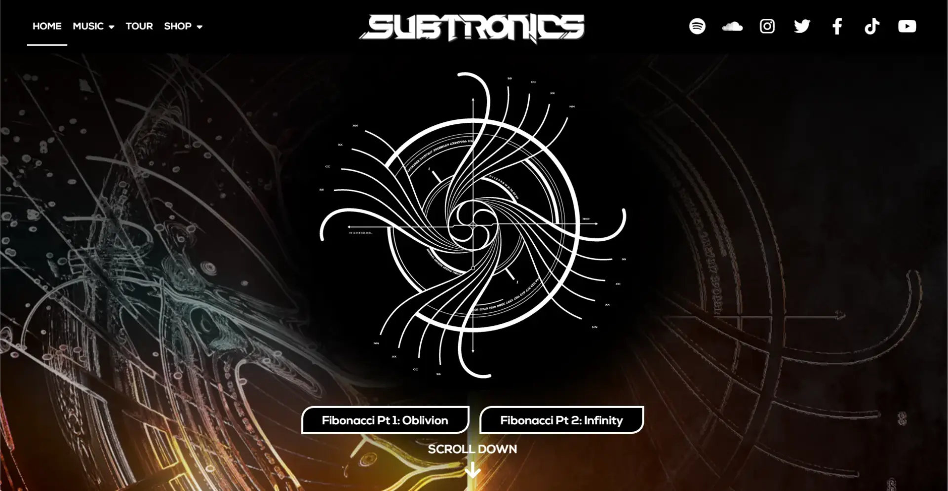 Subtronics.net website project hero image
